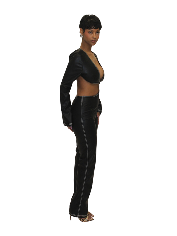 Leather Dream Jumpsuit Black